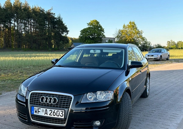 Audi A3 cena 19999 przebieg: 212149, rok produkcji 2007 z Czersk małe 497